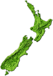 South Island map showing Stewart Island